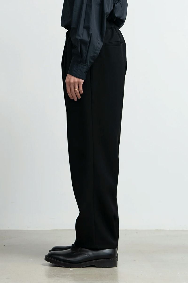 Graphpaper(グラフペーパー)Scale Off Wool Wide Tapered Chef Pants スケールオフウールワイドテーパードシェフパンツ GM243-40172B -5