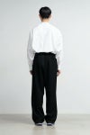Graphpaper(グラフペーパー)Scale Off Wool Wide Chef Pants スケールオフウールワイドシェフパンツ GM243-40173B -3