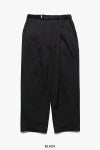 Graphpaper(グラフペーパー)Scale Off Wool Wide Chef Pants スケールオフウールワイドシェフパンツ GM243-40173B -9