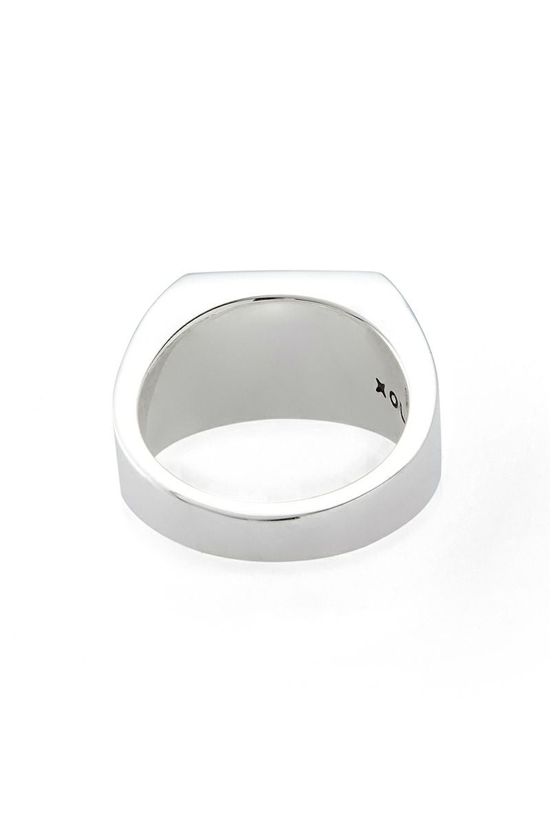 XOLO(ショロ) | XOLO(ショロ) Signet Ring with Gray Flower