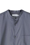 Graphpaper(グラフペーパー)Silicon Poplin Oversized Band Collar Shirt シリコンポプリンオーバーサイズバンドカラーシャツ GM243-50145 -1