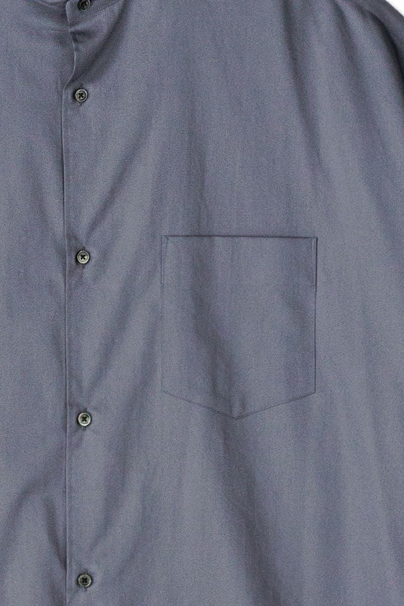 Graphpaper(グラフペーパー)Silicon Poplin Oversized Band Collar Shirt シリコンポプリンオーバーサイズバンドカラーシャツ GM243-50145 -2