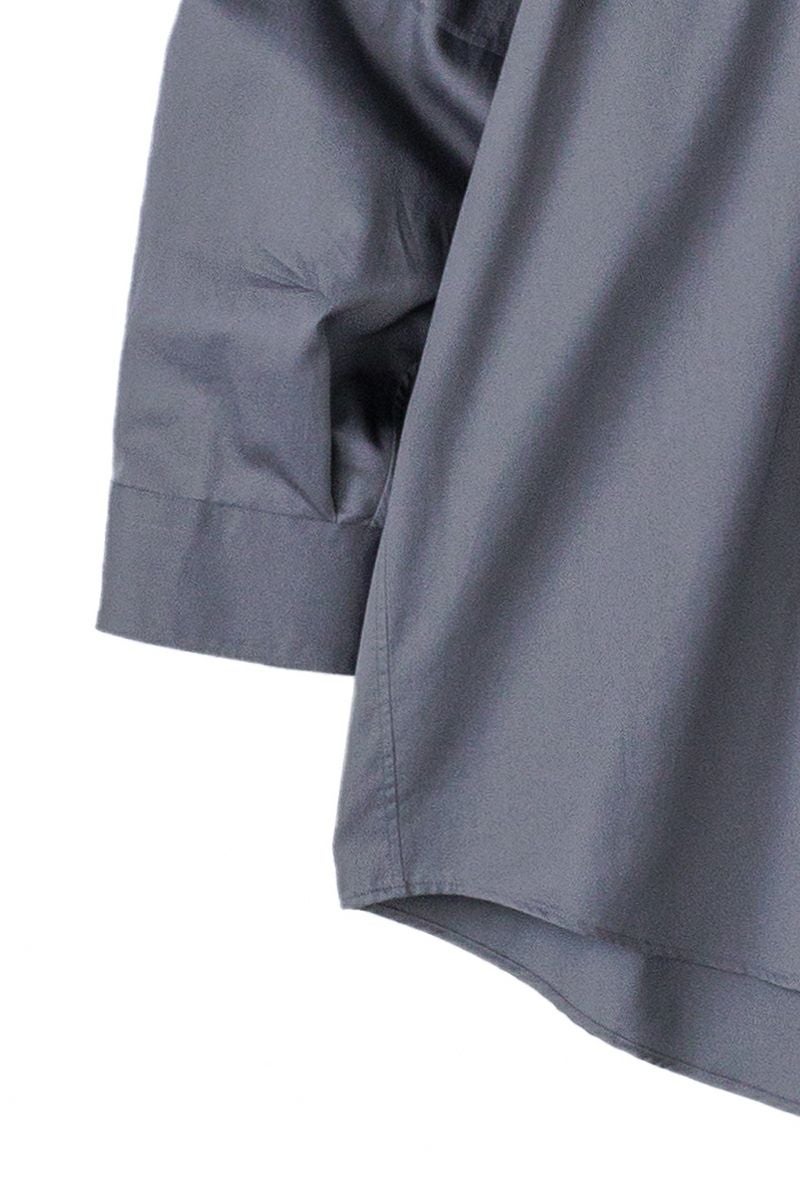 Graphpaper(グラフペーパー)Silicon Poplin Oversized Band Collar Shirt シリコンポプリンオーバーサイズバンドカラーシャツ GM243-50145 -3