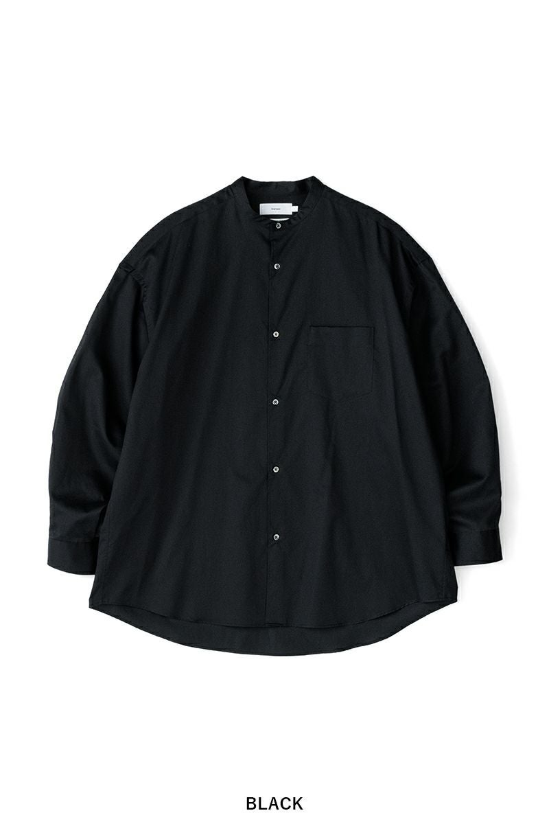 Graphpaper(グラフペーパー)Silicon Poplin Oversized Band Collar Shirt シリコンポプリンオーバーサイズバンドカラーシャツ GM243-50145 -5