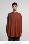 Graphpaper(グラフペーパー)Silicon Poplin Oversized Band Collar Shirt シリコンポプリンオーバーサイズバンドカラーシャツ GM243-50145 -6