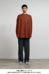 Graphpaper(グラフペーパー)Silicon Poplin Oversized Band Collar Shirt シリコンポプリンオーバーサイズバンドカラーシャツ GM243-50145 -9
