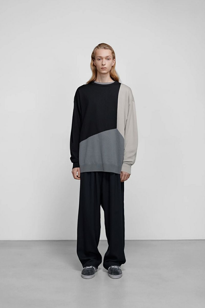 Graphpaper(グラフペーパー)Fine Wool Intarsia Knit ファインウールインターシャニット GU243-80139 -7