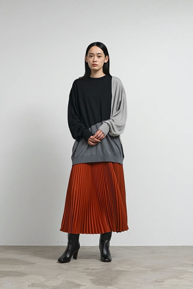 Graphpaper(グラフペーパー)Fine Wool Intarsia Knit ファインウールインターシャニット GU243-80139 -9