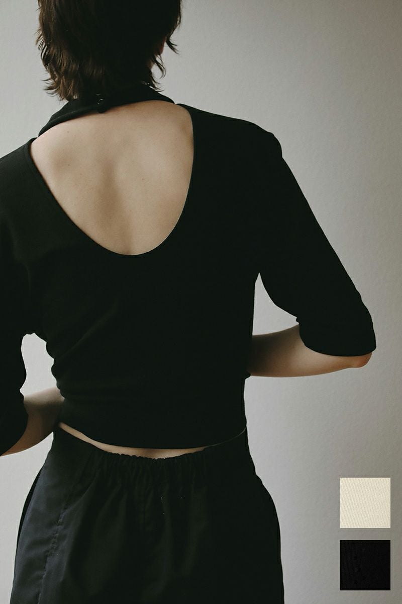 MANOF(マノフ) | MANOF(マノフ)BACK OPEN CUT TOPS バックオープン