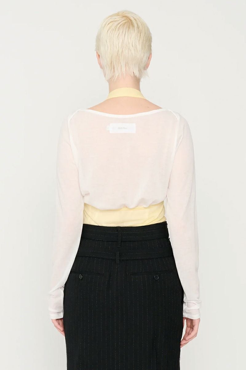 JANE SMITH(ジェーンスミス)COTTON SHEER BOAT NECK PULLOVER コットンシアーボートネックプルオーバー 24WCT-#636L -7