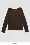 JANE SMITH(ジェーンスミス)COTTON SHEER BOAT NECK PULLOVER コットンシアーボートネックプルオーバー 24WCT-#636L -12