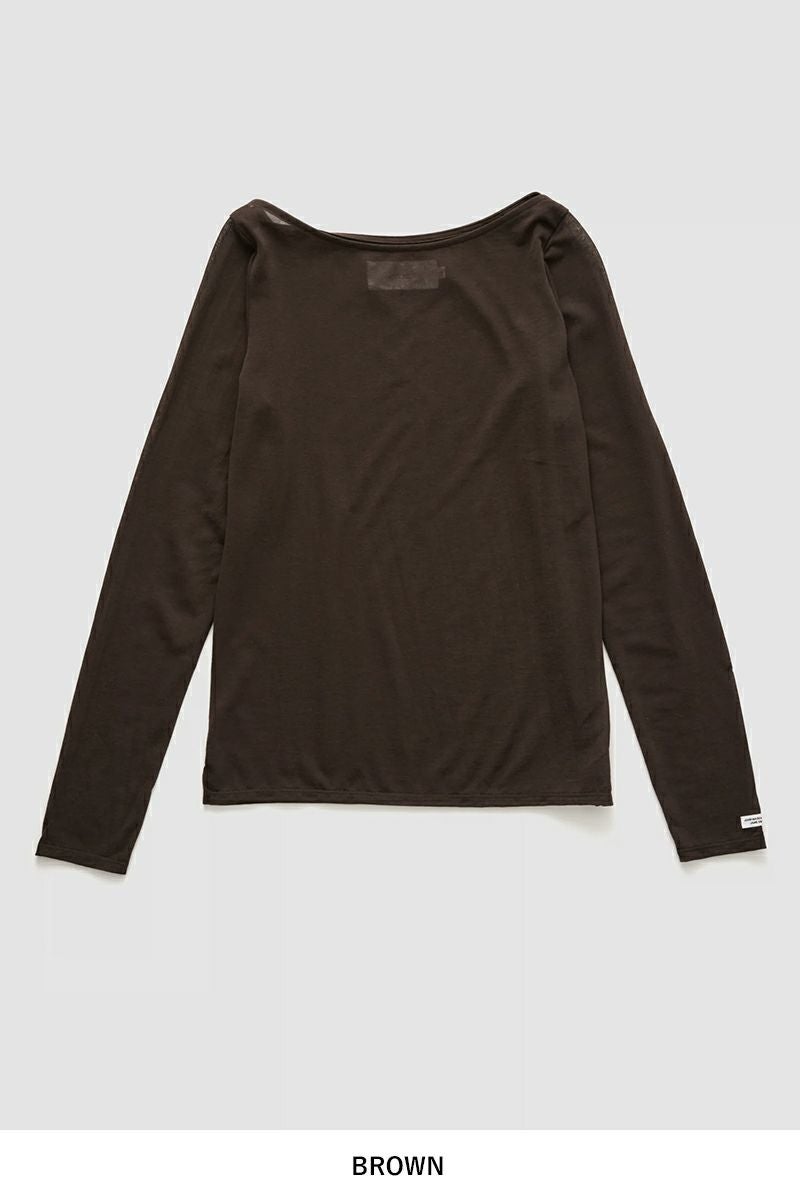 JANE SMITH(ジェーンスミス)COTTON SHEER BOAT NECK PULLOVER コットンシアーボートネックプルオーバー 24WCT-#636L -12