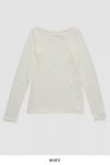 JANE SMITH(ジェーンスミス)COTTON SHEER BOAT NECK PULLOVER コットンシアーボートネックプルオーバー 24WCT-#636L -14