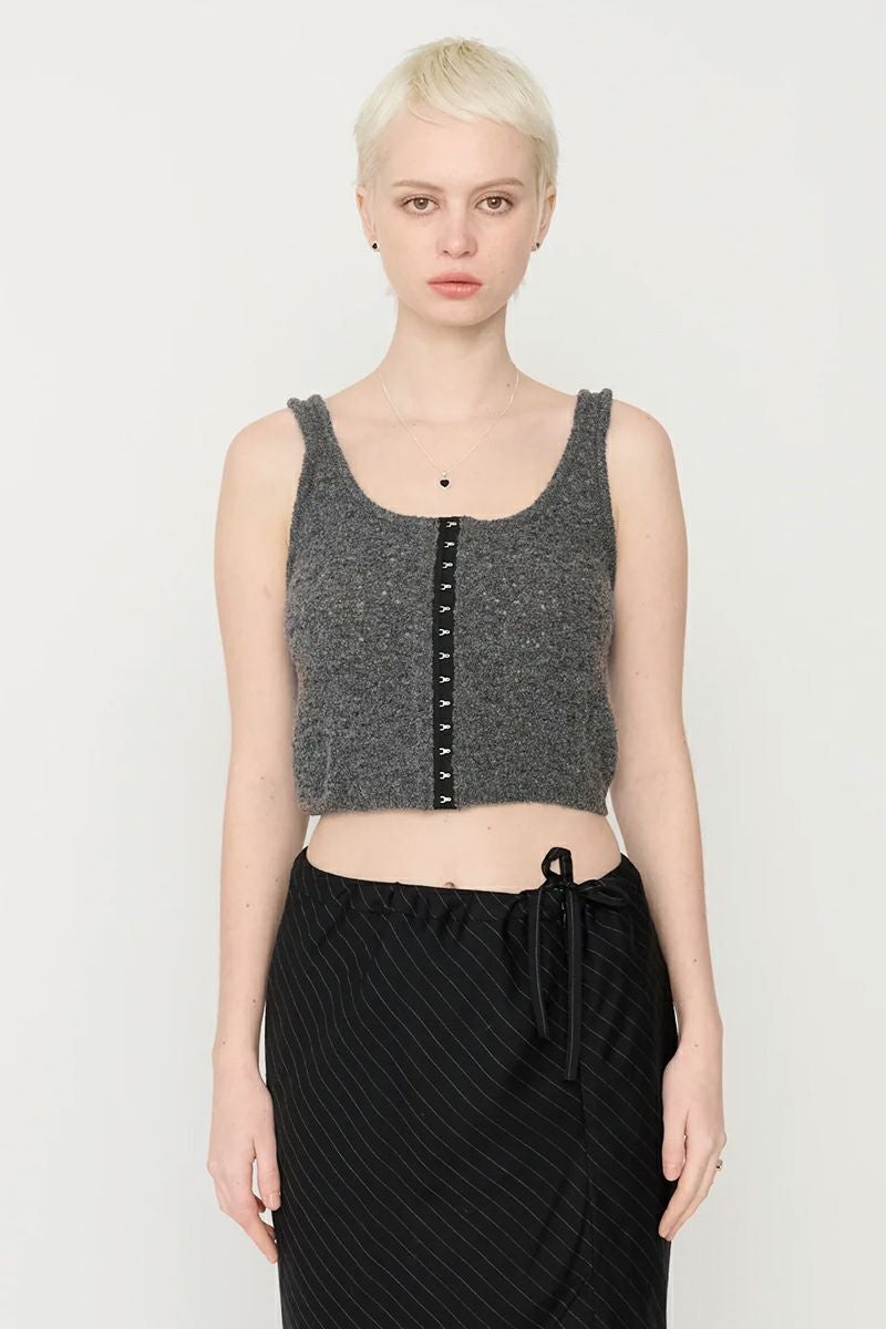 JANE SMITH(ジェーンスミス)7G KEY KNIT 2WAY SHORT TANK TOP 7Gキーニット２ウェイショータンクトップ 24WKN-#611L -9