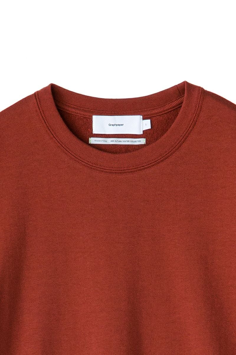Graphpaper(グラフペーパー)Cotton Light Terry Crew Neck コットンライトテリークルーネックスウェット GU243-70235 -1