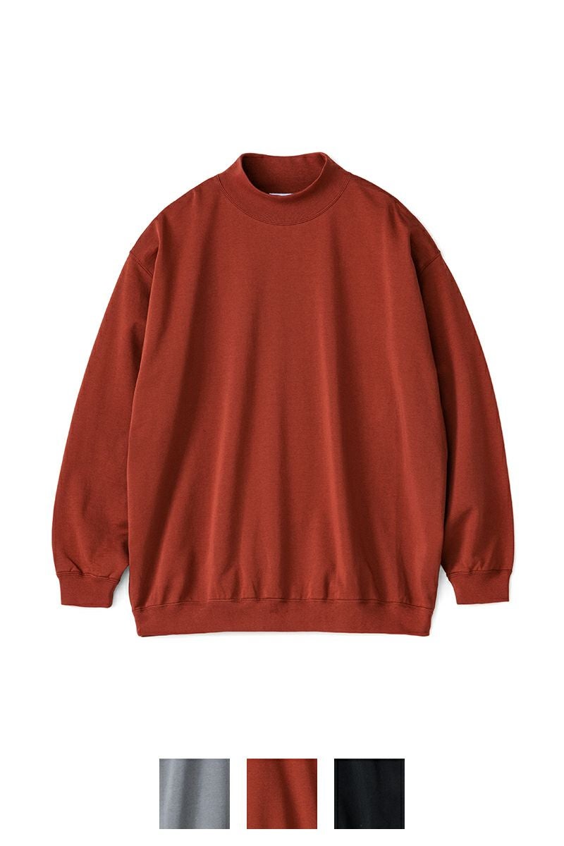 Graphpaper(グラフペーパー)Cotton Light Terry Mock Neck コットンライトテリーモックネックスウェット GU243-70236