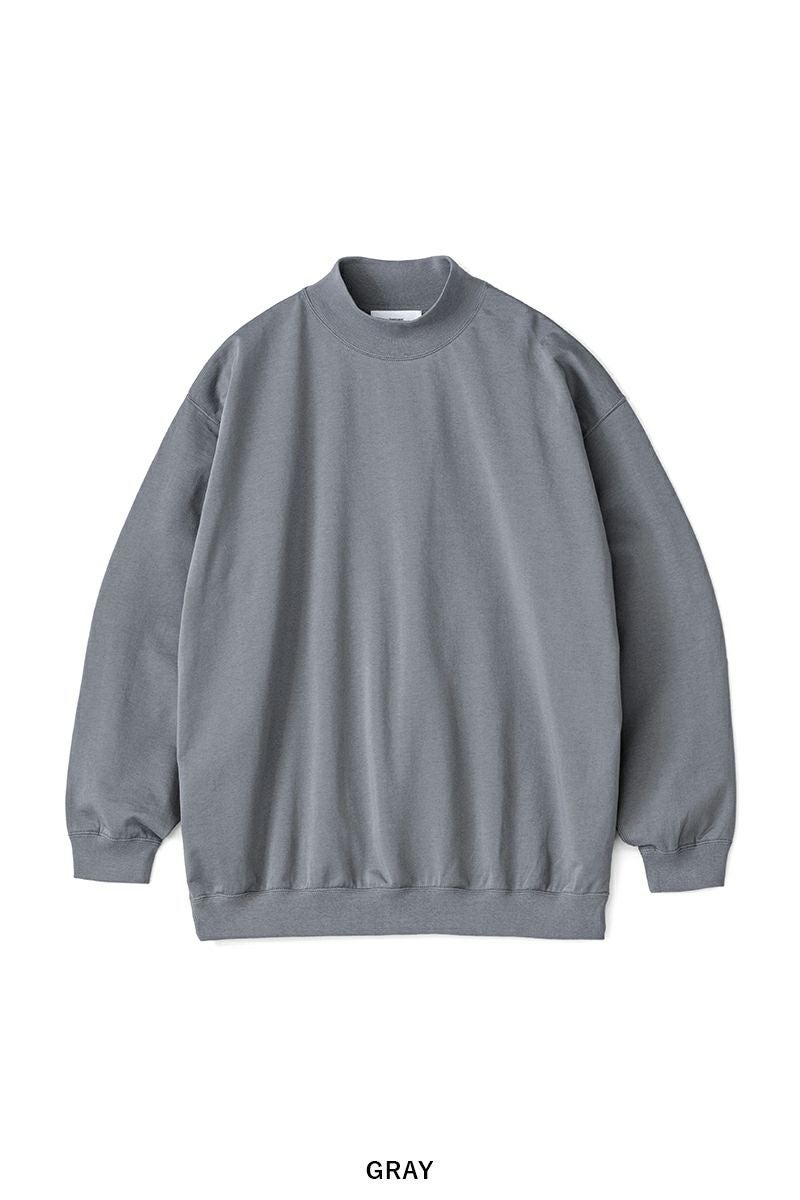Graphpaper(グラフペーパー)Cotton Light Terry Mock Neck コットンライトテリーモックネックスウェット GU243-70236 -4