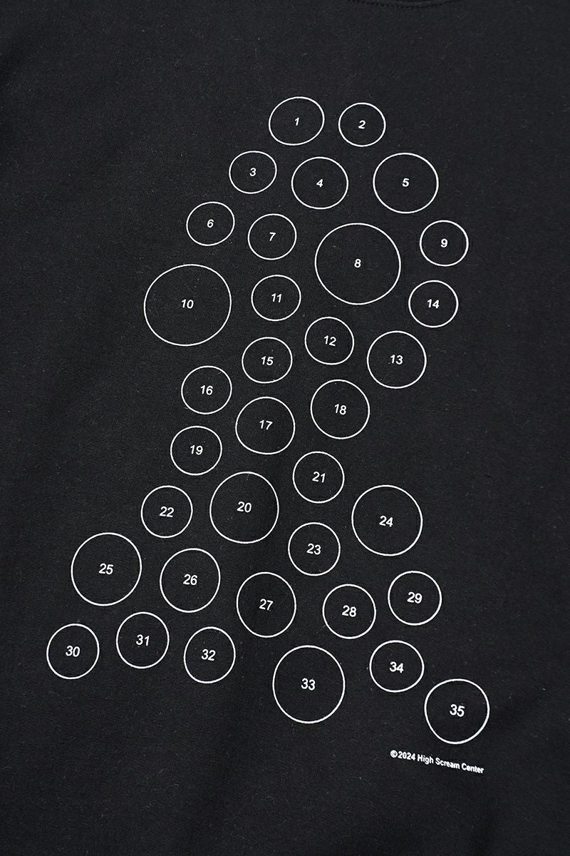 High Scream Center(ハイスクリームセンター)BUTTON BAADGES ver2 SWEAT SHIRT ボタンバッジスウェットシャツ HSC24FW-CT03 -4