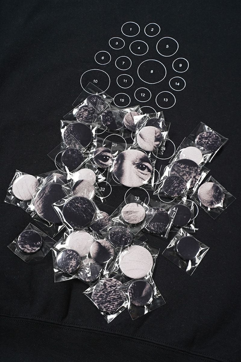High Scream Center(ハイスクリームセンター)BUTTON BAADGES ver2 SWEAT SHIRT ボタンバッジスウェットシャツ HSC24FW-CT03 -8