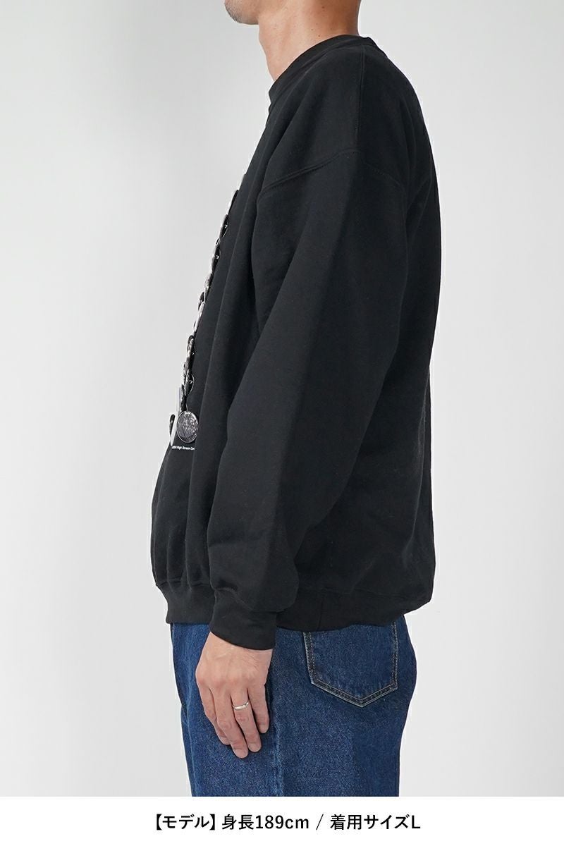 High Scream Center(ハイスクリームセンター)BUTTON BAADGES ver2 SWEAT SHIRT ボタンバッジスウェットシャツ HSC24FW-CT03 -21