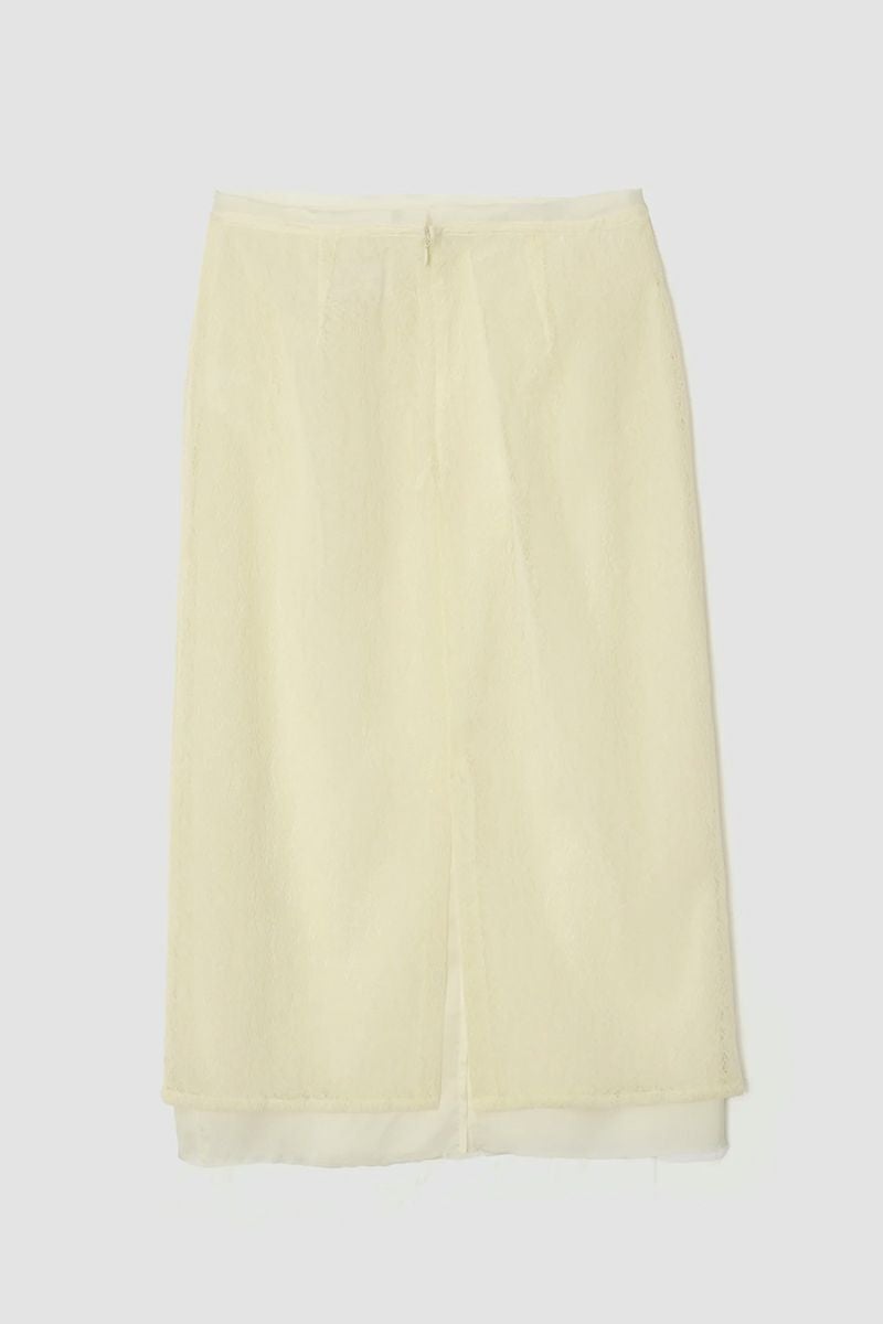 JANE SMITH(ジェーンスミス)FLOCKY LACE LAYERED SKIRT フロッキーレースレイヤードスカート 24WSK-#614L -2