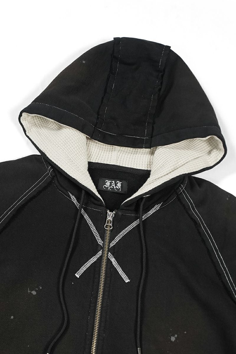 FAF(エフエーエフ) | FAF(エフエーエフ)AGED ZIP UP HOODIE エイジド
