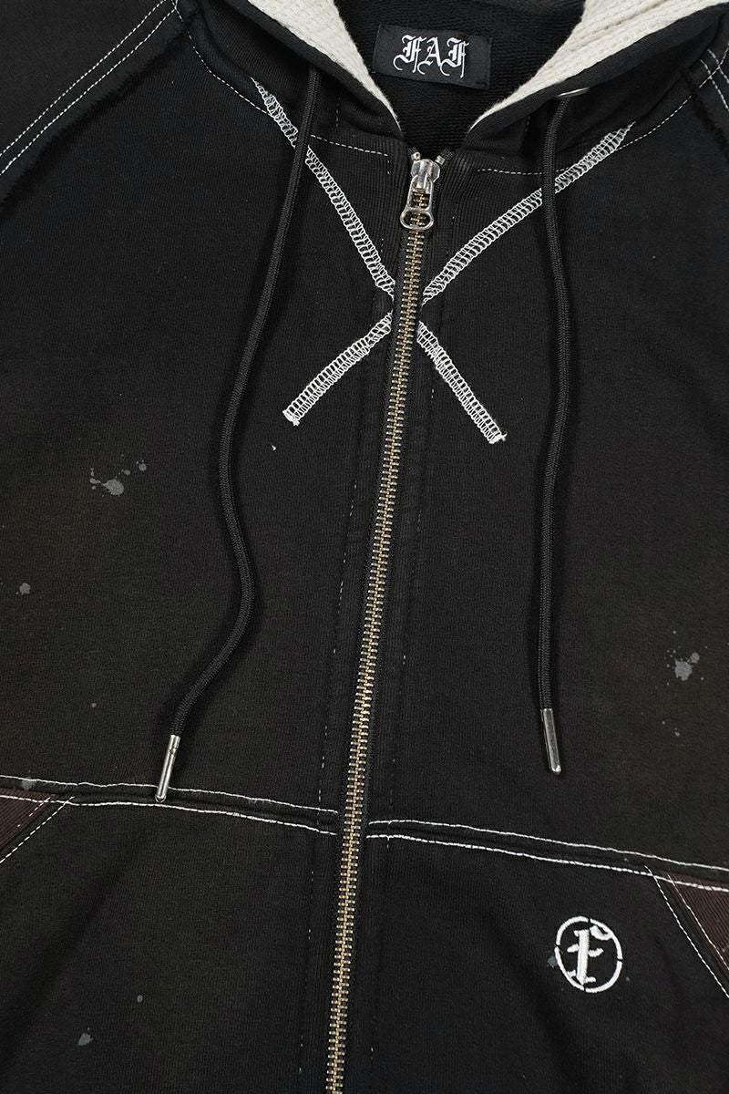 FAF(エフエーエフ)AGED ZIP UP HOODIE エイジドジップアップフーディ 002341204 -4