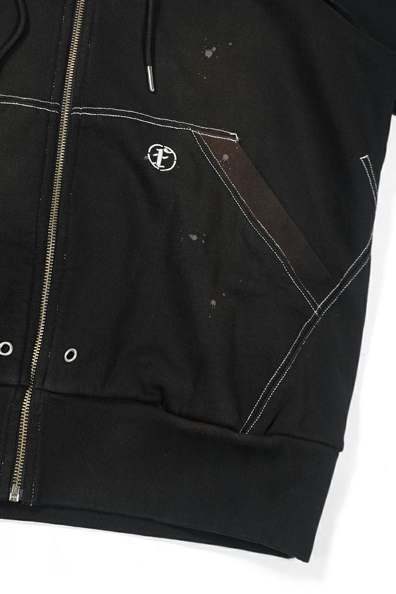 FAF(エフエーエフ) | FAF(エフエーエフ)AGED ZIP UP HOODIE エイジド