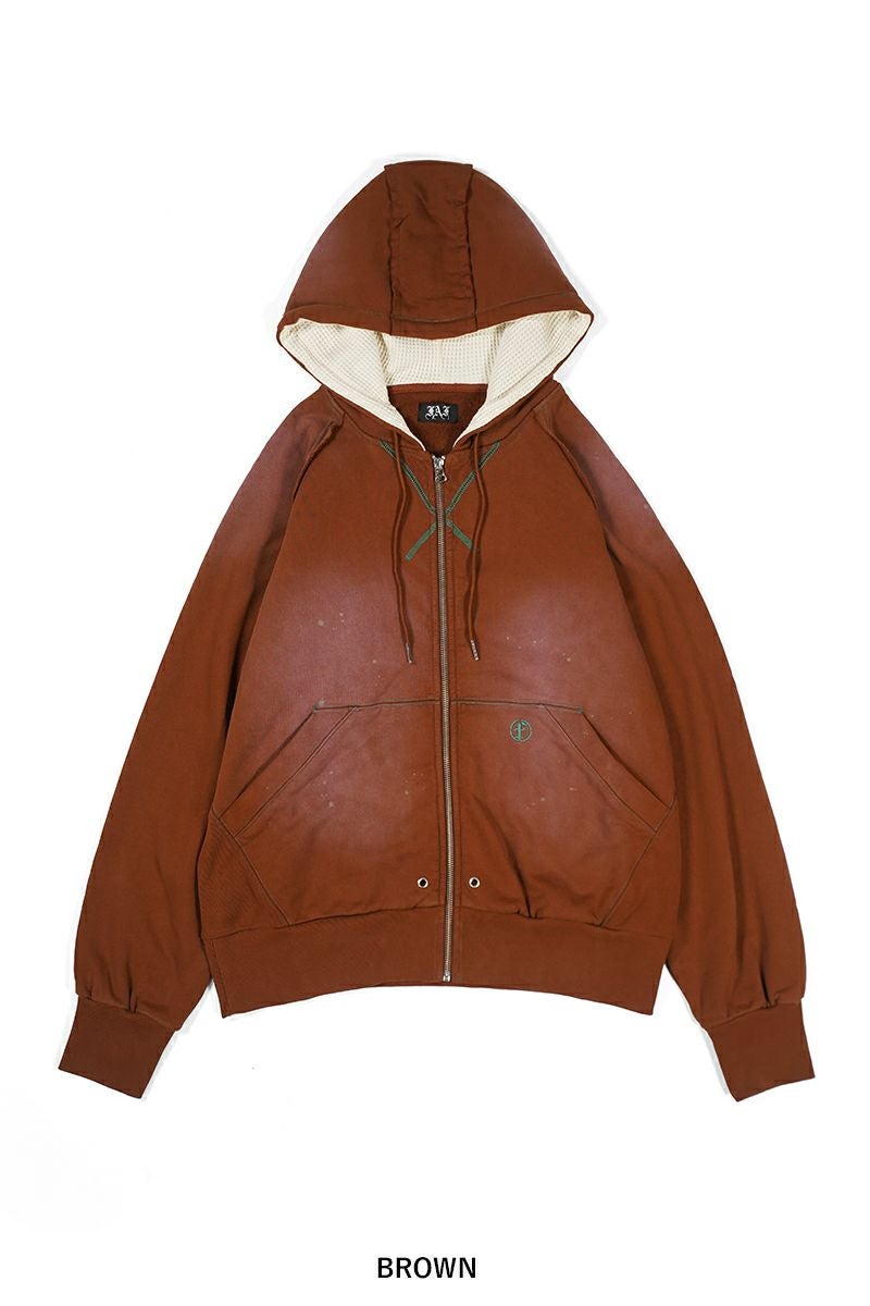 FAF(エフエーエフ) | FAF(エフエーエフ)AGED ZIP UP HOODIE エイジド 