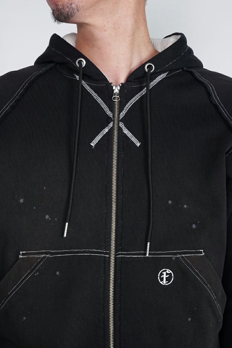 FAF(エフエーエフ) | FAF(エフエーエフ)AGED ZIP UP HOODIE エイジド