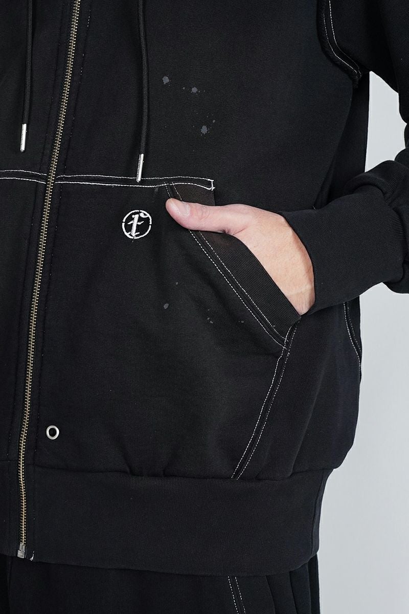 FAF(エフエーエフ) | FAF(エフエーエフ)AGED ZIP UP HOODIE エイジド