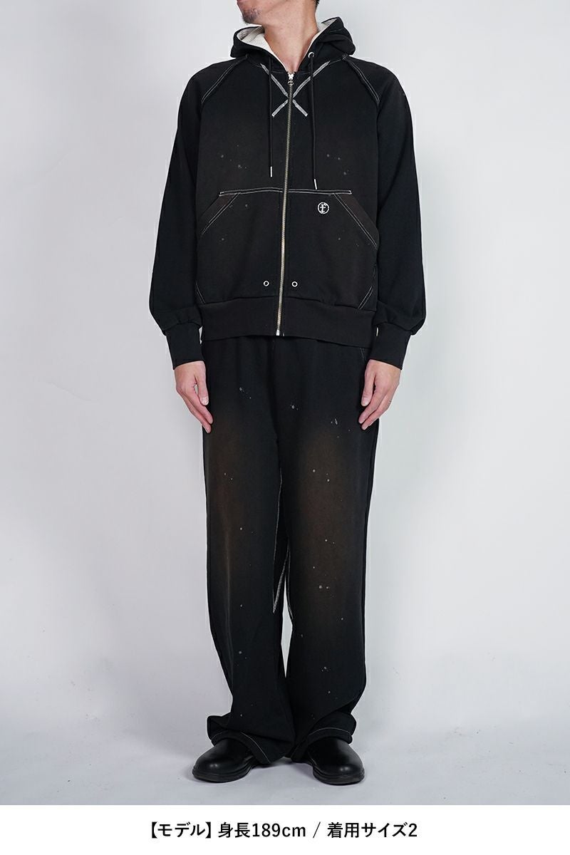 FAF(エフエーエフ)AGED ZIP UP HOODIE エイジドジップアップフーディ 002341204 -18