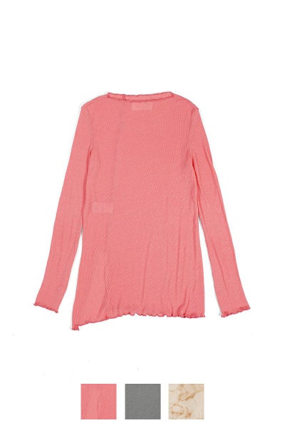 kengo(ケンゴ)tencel wool slash neck long sleeve top テンセルスラッシュネックロングスリーブトップス KBC-TP5
