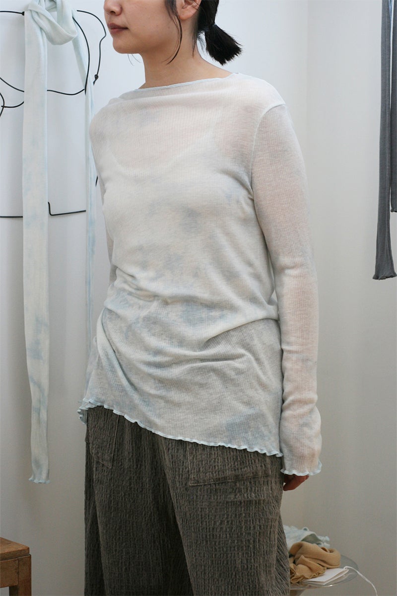 kengo(ケンゴ) tencel wool slash neck long sleeve top テンセルスラッシュネックロングスリーブトップス KBC-TP5