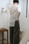 kengo(ケンゴ) tencel wool slash neck long sleeve top テンセルスラッシュネックロングスリーブトップス KBC-TP5