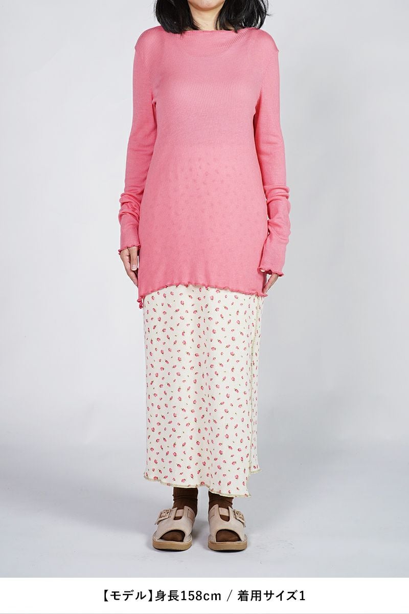 kengo(ケンゴ)tencel wool slash neck long sleeve top テンセルスラッシュネックロングスリーブトップス KBC-TP5 -14