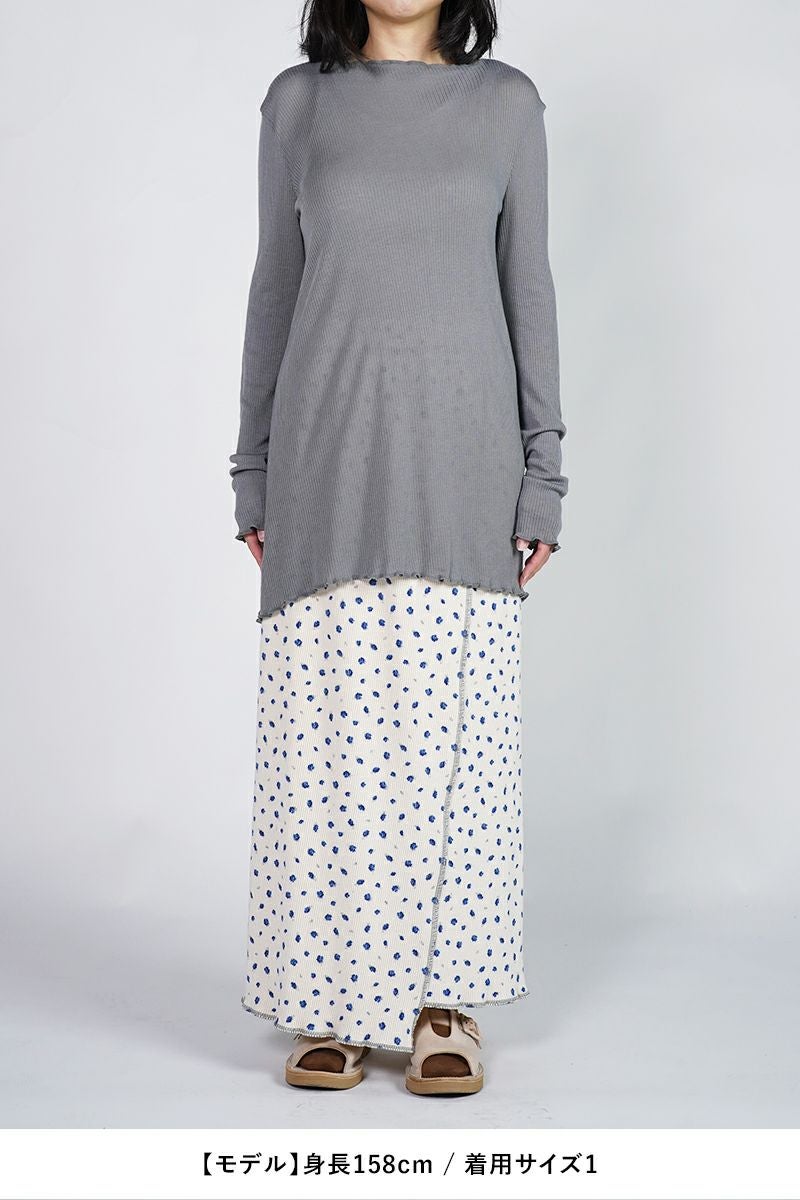 kengo(ケンゴ)tencel wool slash neck long sleeve top テンセルスラッシュネックロングスリーブトップス KBC-TP5 -16