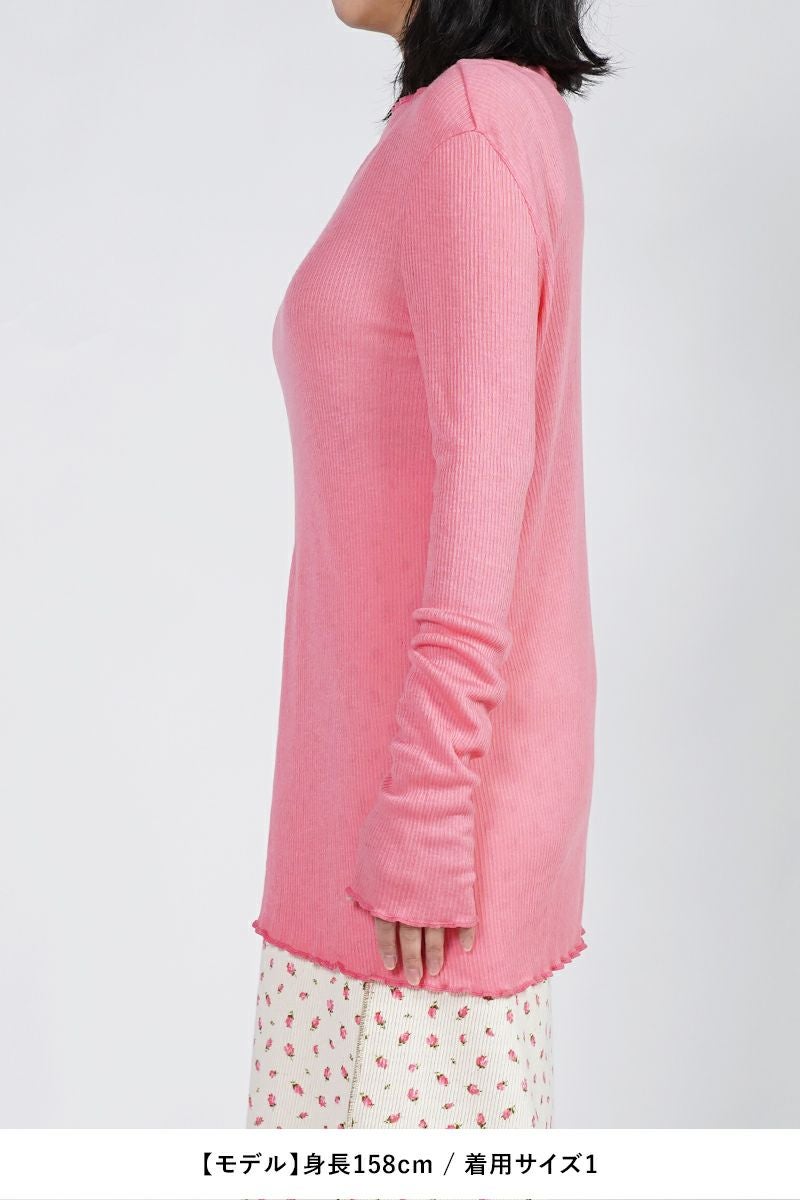 kengo(ケンゴ)tencel wool slash neck long sleeve top テンセルスラッシュネックロングスリーブトップス KBC-TP5 -19