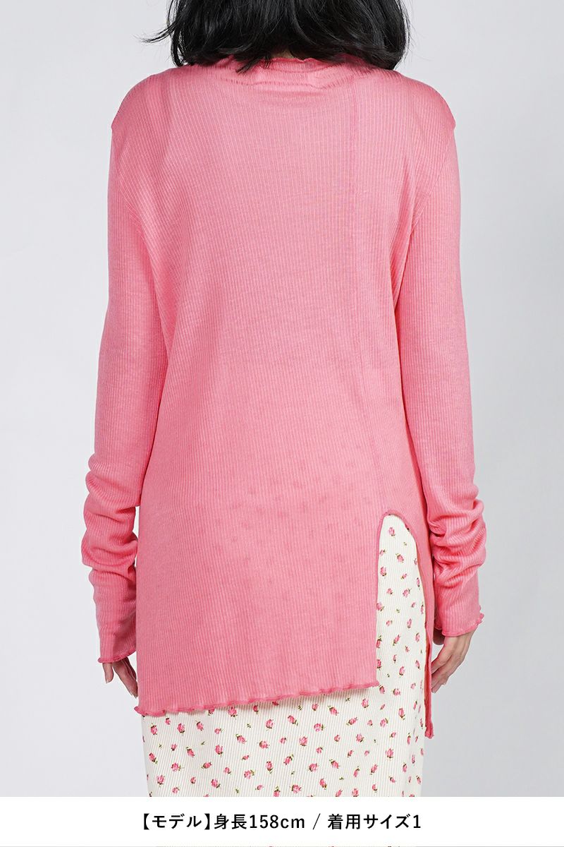kengo(ケンゴ)tencel wool slash neck long sleeve top テンセルスラッシュネックロングスリーブトップス KBC-TP5 -20