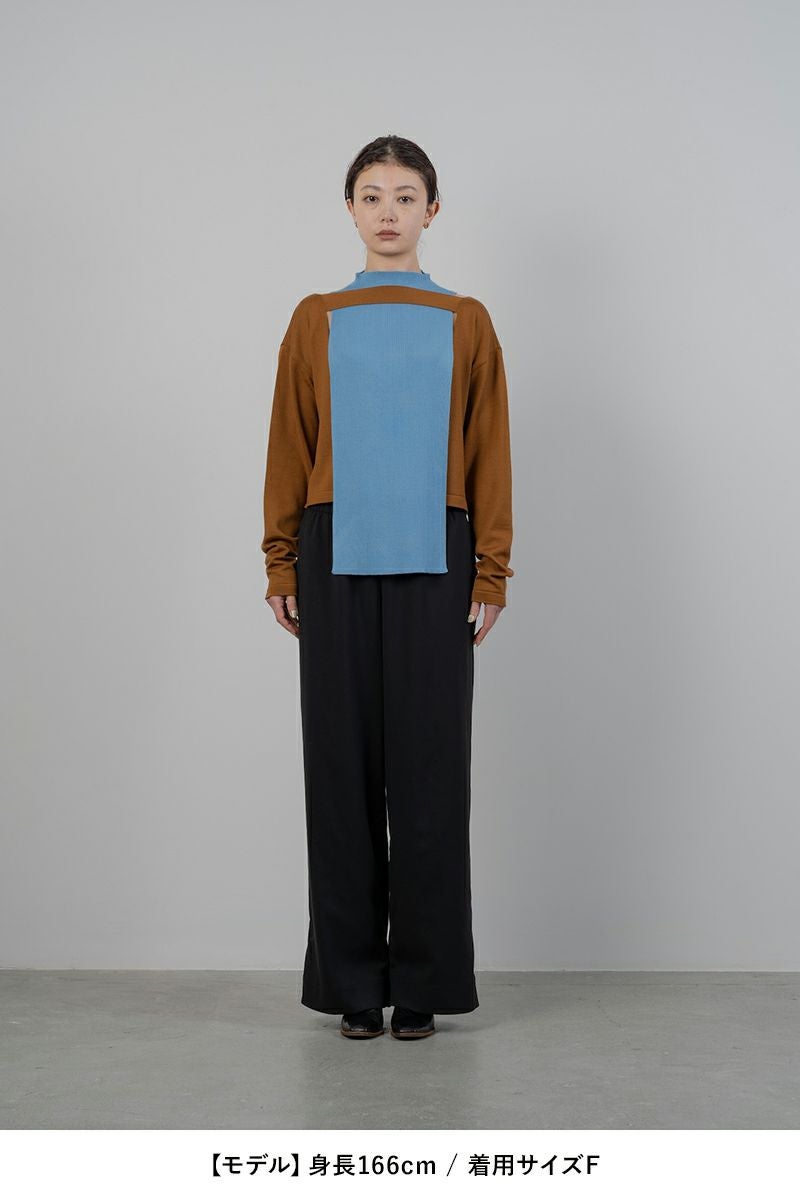 TAN(タン)COMBINATION KNITTED TOPS コンビネーションニットトップス TAN24FW-11 -7
