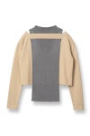 TAN(タン)COMBINATION KNITTED TOPS コンビネーションニットトップス TAN24FW-11 -18