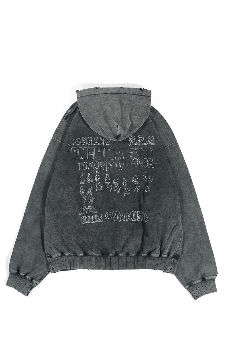 Maison MIHARA YASUHIRO(メゾン ミハラヤスヒロ)BLEACHED HOODIE ブリーチフーディー A13HD551 -2