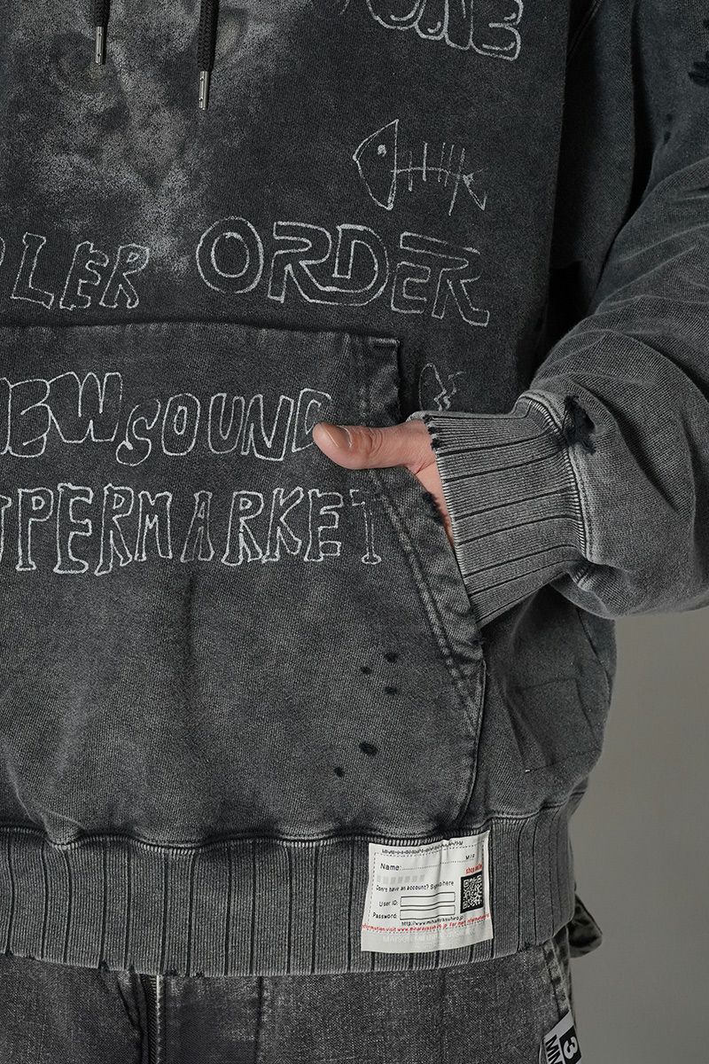 Maison MIHARA YASUHIRO(メゾン ミハラヤスヒロ)BLEACHED HOODIE ブリーチフーディー A13HD551 -13