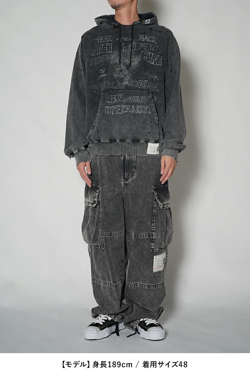 Maison MIHARA YASUHIRO(メゾン ミハラヤスヒロ)BLEACHED HOODIE ブリーチフーディー A13HD551 -17