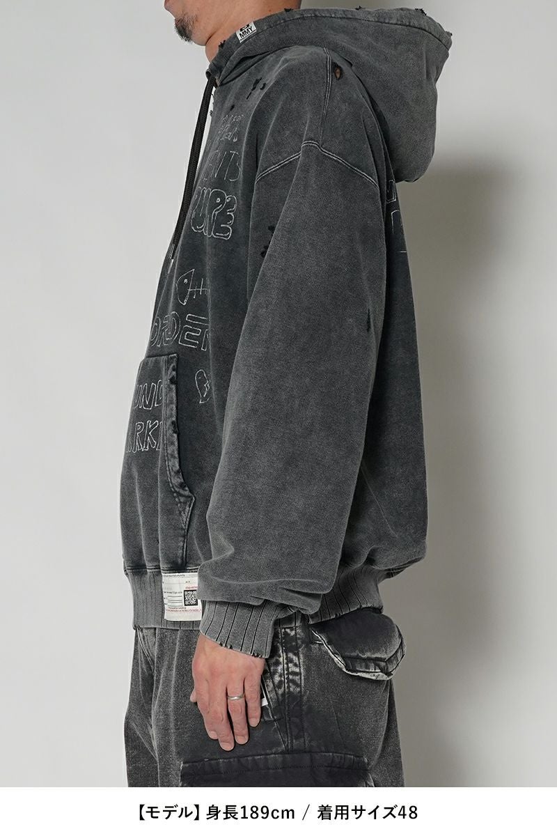 Maison MIHARA YASUHIRO(メゾン ミハラヤスヒロ)BLEACHED HOODIE ブリーチフーディー A13HD551 -20
