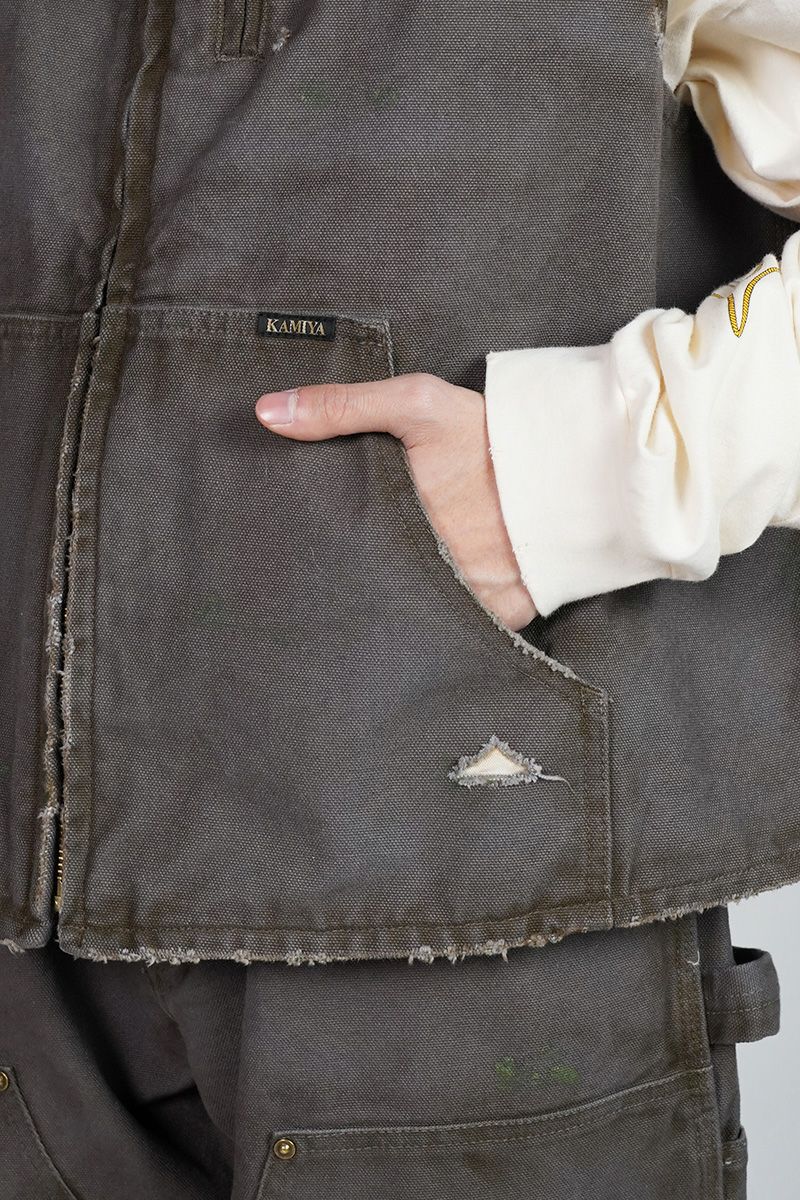 KAMIYA(カミヤ) | KAMIYA(カミヤ)BORO Duck Vest ボロダックベスト KAMIYA(カミヤ) | KAMIYA(カミヤ)BORO Duck Vest ボロダックベスト