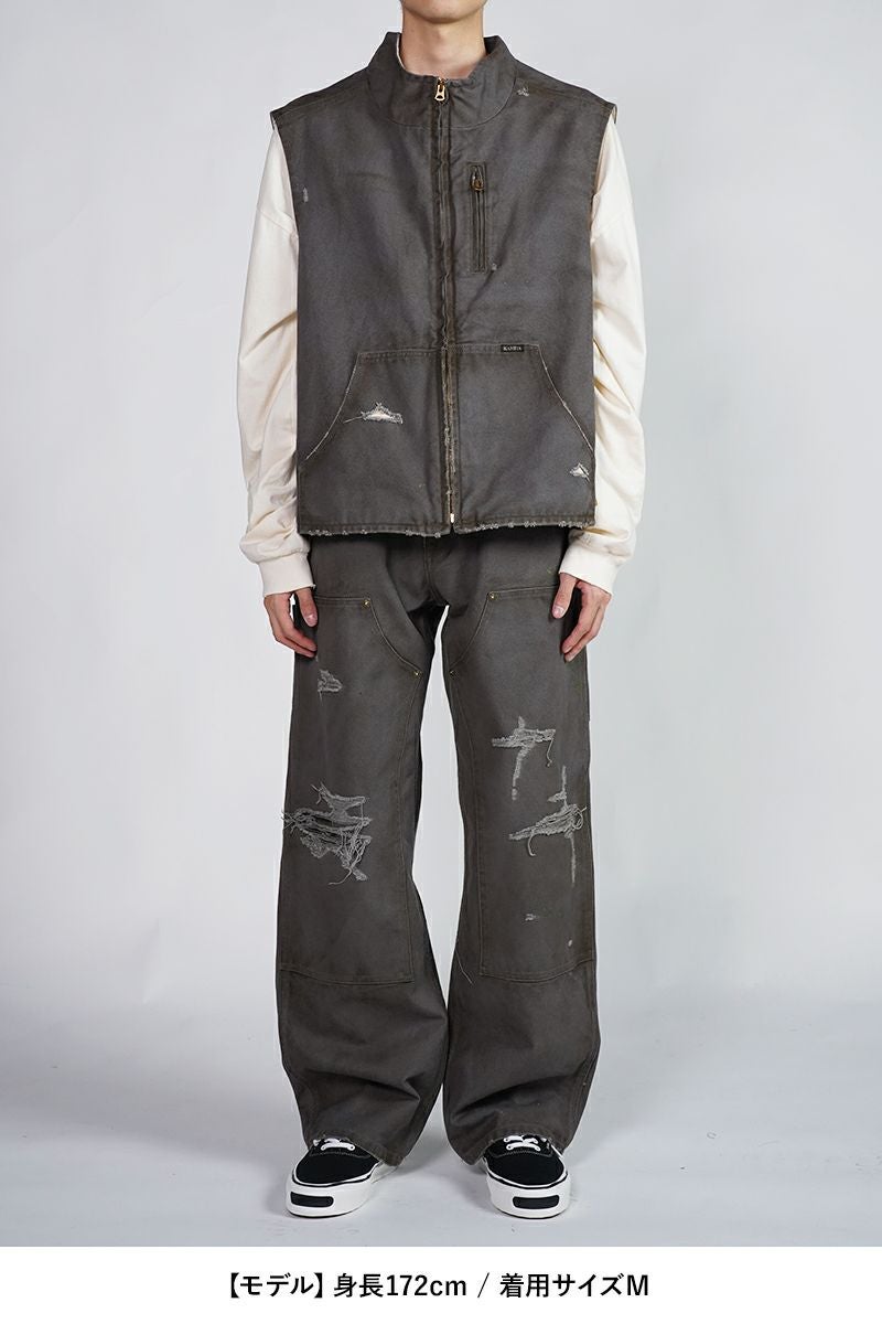 KAMIYA(カミヤ) | KAMIYA(カミヤ)BORO Duck Vest ボロダックベスト