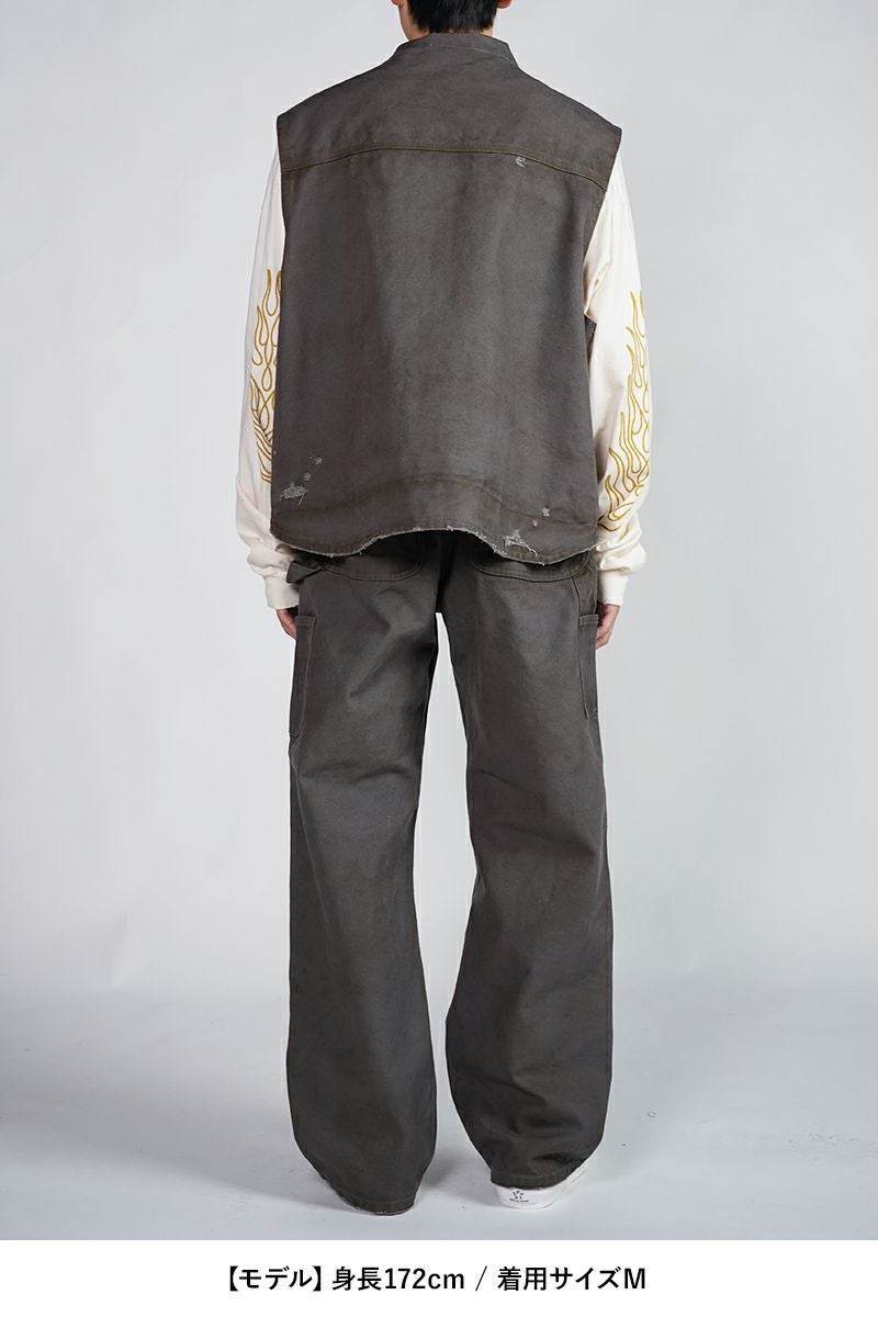 KAMIYA(カミヤ) | KAMIYA(カミヤ)BORO Duck Vest ボロダックベスト