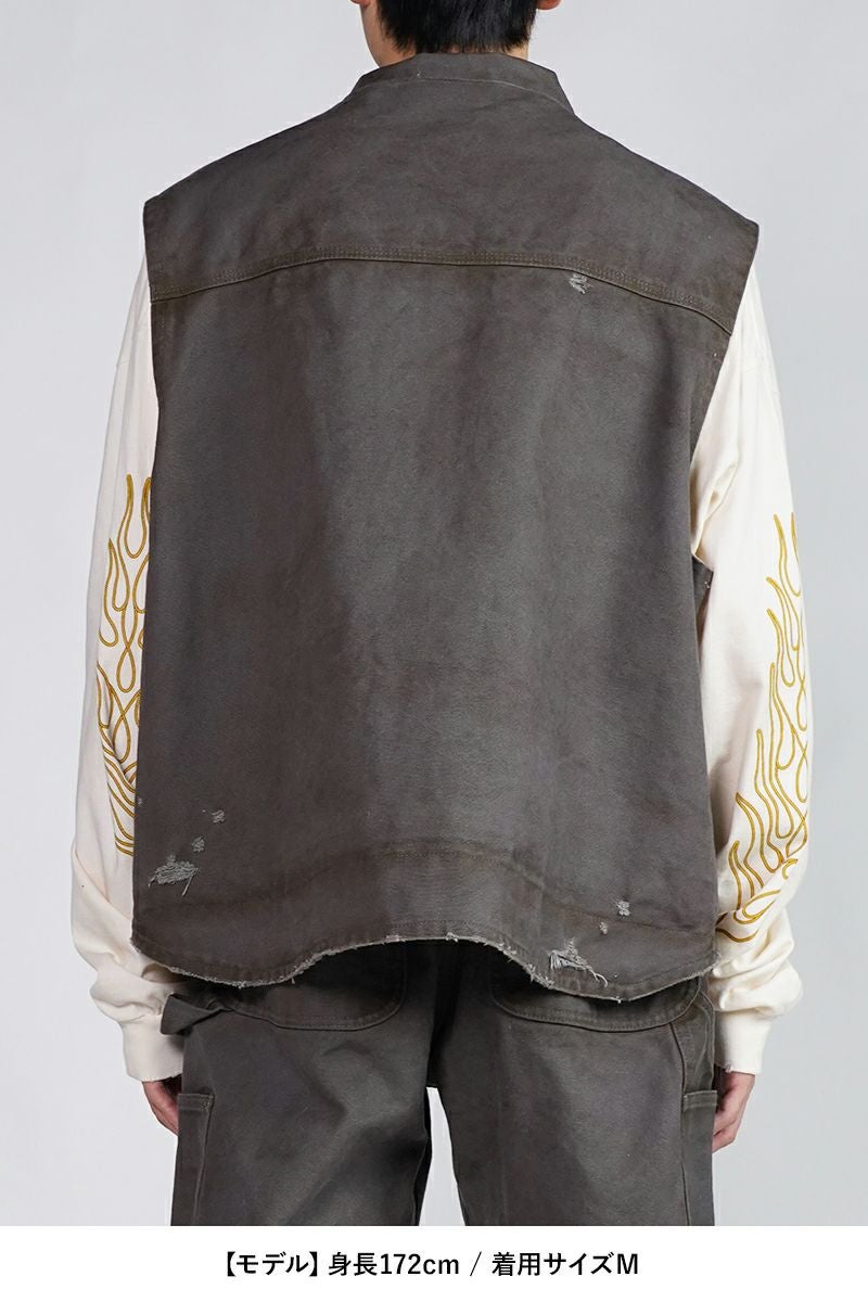 KAMIYA(カミヤ) | KAMIYA(カミヤ)BORO Duck Vest ボロダックベスト KAMIYA(カミヤ) | KAMIYA(カミヤ)BORO Duck Vest ボロダックベスト