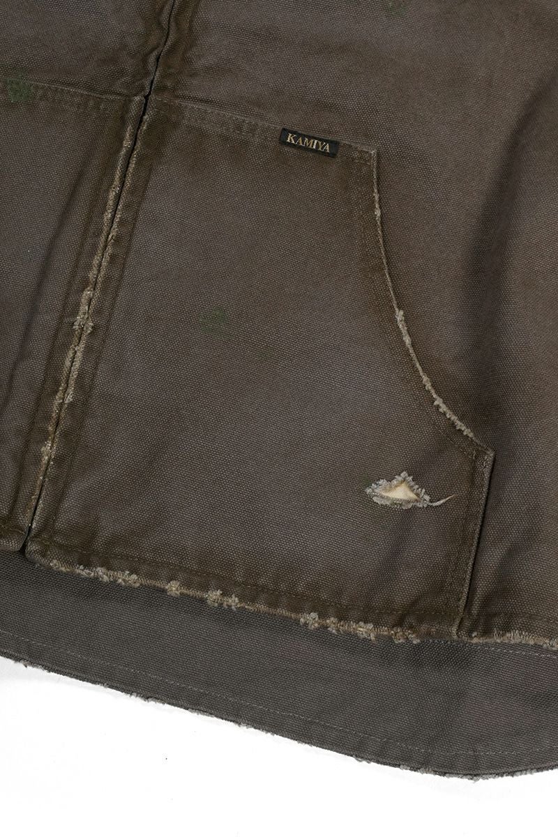 KAMIYA(カミヤ)BORO Duck Vest ボロダックベスト G13VT025 -16